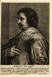 Portræt af Paulus Pontius, flamsk gravør og maler