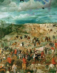 Jesus bærer korset (maleri på egetræ)