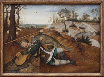 God præst. Maleri af Pieter Brueghel II (1564-1638), olie på træ