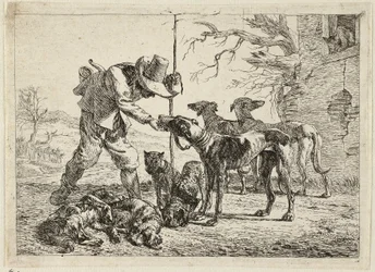 Jæger med syv hunde