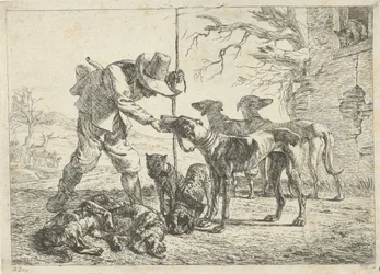 Jæger med syv hunde