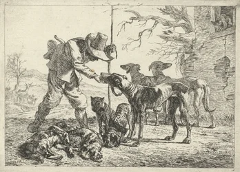 Jæger med syv hunde