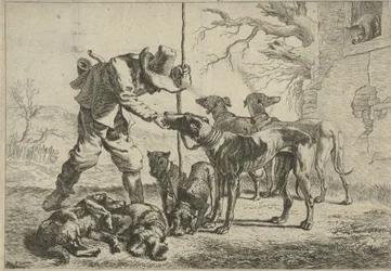 Jæger med syv hunde