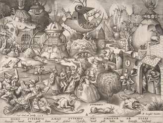 Stolthed Superbia, fra serien De syv dødssynder, 1558