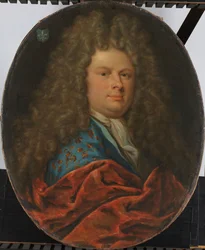 Portræt af en mand, ca. 1700-1722 (olie på lærred)