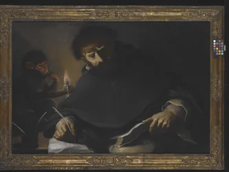 St. Dominic And The Devil (olie på lærred)