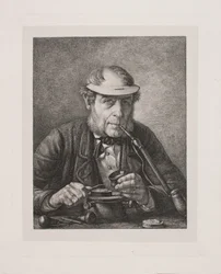 Portræt af kunstnerens far, medaillør F.C. Krohn