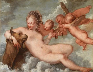 Venus ledsaget af Vægten og Tyren, 1660