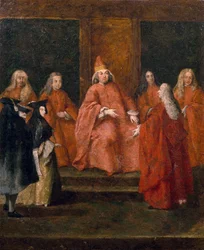 Doge Pietro Grimani, maleri af Pietro Longhi (1701-1785), olie på lærred, 61x50 cm