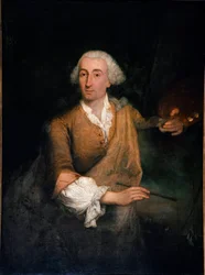 Portræt af maleren Francesco Guardi (1712-1793) i en alder af 52 Maleri af Pietro Longhi (1702-1785) 1764 Søn. 132x100 cm Venedig, Ca 