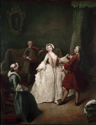 Dansetimen (olie på lærred, ca. 1741)