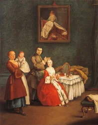 Frisøren, af Pietro Longhi (1701-1785)