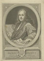 Portræt af digteren Paolo Minucci 1606-1695, 1720