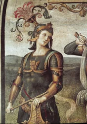 Lucius Quinctius, detalje af styrke og temperament (Fresco