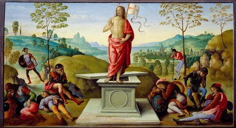 Kristi opstandelse. Pietro di Cristoforo Vannucci, kaldet Le Perugin (1448-1523)