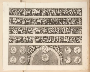Relieffer på Septimius Severus bue i Rom