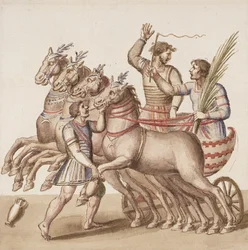 Ms Gen 1496 Plade CXIII Gladiatorer