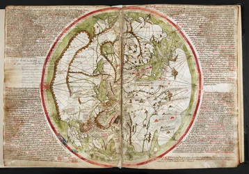 Kort over verden, ca. 1320-25 (vellum)