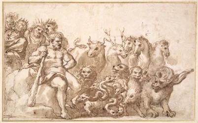 PD.10-1922 Allegory of the Labours of Hercules (pen og blæk og vask)