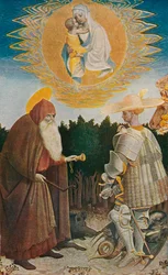 Jomfruen og barnet med hellige, 1435, 1909