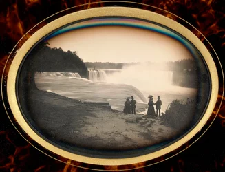 Daguerreotypi af Niagara Falls af Babbitt, ca. 1855 (daguerreotypi)