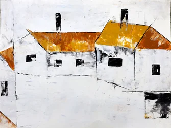 Abstrakte landsbyhuse
