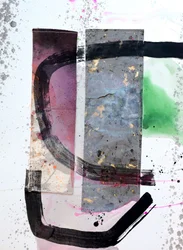 Tekstureret abstrakt collage