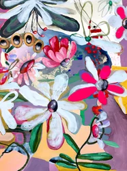 Livligt blomsterabstrakt