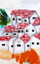 Livlige landsbyhuse