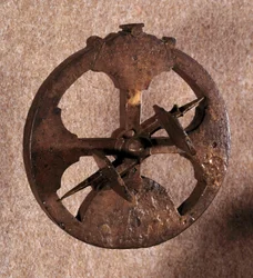Et astrolabium, et astronomisk måleinstrument, der bruges af navigatører. Fremstillet i Portugal. 1648.