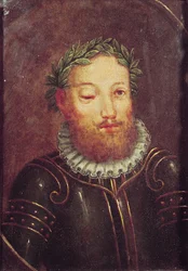 Portræt af Luis Vaz de Camoes (ca. 1524-80) 16.-17. århundrede