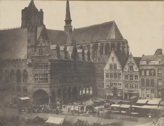 Market Square i Ypres, CA. 1851.