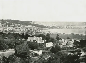 Udsigt fra Mustafa, Algier, Algeriet, 1895.
