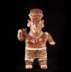 Kvindestatuette / mexicansk kunst, Nayarit (terrakotta)