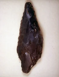 Pile peger i flint. Varese. Milanos arkæologiske museum