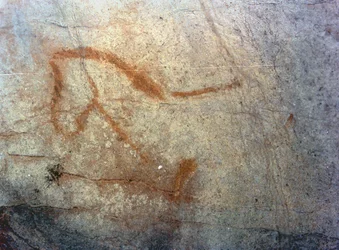 Hestefigur, palæolitisk periode (ca. 40000-12000 f.Kr.) (foto)