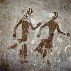 Menneskefigurer. Hulemalerier, 8000-7000 f.Kr.