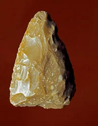Prehistoire: Litisk fremstillingsværktøj fra Campignana-kulturen, Gargano, Italien. Kalkolitisk. Verone, Civic Museum of Natural History, Italien