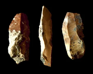 Forhistorien: flintskrabere. Neolitisk tid. Fra Umbrien. Perugia, Museo Archeologico Nazionale dell