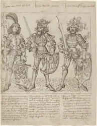 Hector af Troja, Alexander den Store og Julius Cæsar