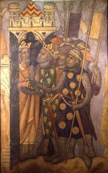 Joab og Abner, rekonstruktion af et vægmaleri oprindeligt i Painted Chamber of the Palace of Westminster
