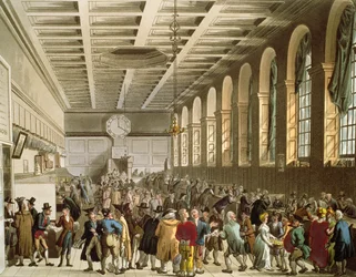 Customs House, The Long Room, fra Ackermanns 