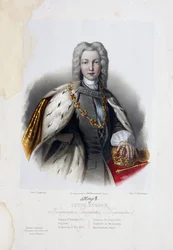 Portræt af zaren Peter II af Rusland 1715-1730