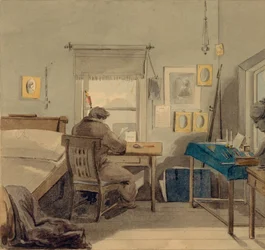 På arbejde. I Pavel Nashchokin House, 1824