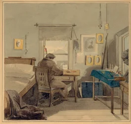På arbejde. I Pavel Nashchokin House, 1824