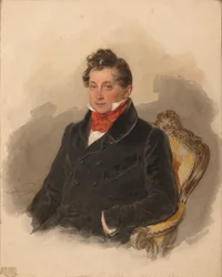 Portræt af grev Matvei Yuryevich Vilegorsky 1794-1866, 1840