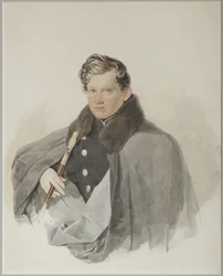 Portræt af grev Sergei Vasilyevich Trubetskoy 1815-1859, 1835