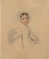 Portræt af grevinde Alexandra Alexandrovna Golitsyna 1823-1910, midten af 1820