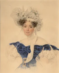 Portræt af grevinde Varvara Sergeyevna Golitsyna 1794-1875, født Rumyantseva-Kagulska, midten af ​​1830