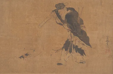 Zhang Guolao and His Magic Mule (albumblad; blæk og farve på silke)